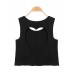 Woman Backless Heart-shaped Short Sleeveless Vest Tank Tops