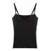 Women Solid Color Hollow Out Bra Vest Cotton V-Neck Tank Tops