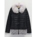 Women Winter Fur Collar Down Cotton Hooded Thick Jacket Coat