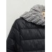 Women Winter Fur Collar Down Cotton Hooded Thick Jacket Coat