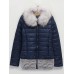 Women Winter Fur Collar Down Cotton Hooded Thick Jacket Coat