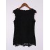 Elegant Women Floral Crochet Lace Sleeveless Tank Tops