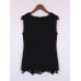 Elegant Women Floral Crochet Lace Sleeveless Tank Tops