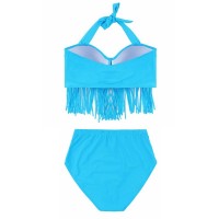 Sexy Hot Women Plus Size High Waist Push Up Tassle Swimsuit