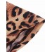 SWIMMART Sexy Short Sleeve Leopard Printed Elastic Tankinis Swimwear Sets