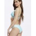 Triangle Cut Out Pants Bandage Strap String Bikini Swimsuit