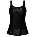 Women Slim Strap Lace Floral Tank Top