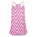 Women Wave Colorful O-neck Sleeveless Top