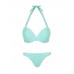 Sexy Halter Solid Color Low Rise Women Bikini Sets