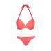 Sexy Halter Solid Color Low Rise Women Bikini Sets