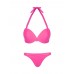 Sexy Halter Solid Color Low Rise Women Bikini Sets