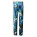 Bohemian Floral Stretch Waist Women Wide Leg Pants