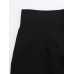 Black Casual Women High Waist Pocket Loose Wide Leg Pants