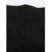 Black Casual Women High Waist Pocket Loose Wide Leg Pants