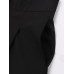 Black Casual Women High Waist Pocket Loose Wide Leg Pants