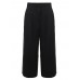 Black Casual Women High Waist Pocket Loose Wide Leg Pants