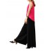 Women Loose Waistband Pure Color Cotton Linen Wide Leg Pants