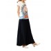 Women Loose Waistband Pure Color Cotton Linen Wide Leg Pants