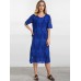 L-5XL Elegant Women Crochet Embroidery Party Dress