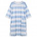 Cozy Soft Stripe Long Sleeve Homewear Round Collar Breathable Sleepwear