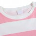 Cozy Soft Stripe Long Sleeve Homewear Round Collar Breathable Sleepwear