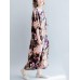 Casual S-5XL Women Loose Lotus Printing Dress