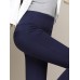 Casual Solid High Waist Thick Velvet Slim Women Pants