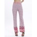 Boho Women Casual Print Elastic Waist Full Length Pants 6 Colors