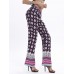 Boho Women Casual Print Elastic Waist Full Length Pants 6 Colors