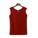 Summer Casual Sleeveless Pure Color Women Tank Tops