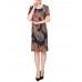 Summer Mother Dress Personalized Floral Printed Chiffon Straight Dress