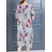 Plus Size Women Casual Dress Summer Long Maxi Robe Dresses