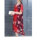 Plus Size Women Casual Dress Summer Long Maxi Robe Dresses