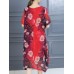 Plus Size Women Casual Dress Summer Long Maxi Robe Dresses