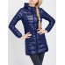 Casual Women Pure Color Hooded Long Sleeve Down Coats