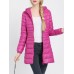 Casual Women Pure Color Hooded Long Sleeve Down Coats