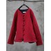 Vintage Women Long Sleeve Solid Color Short Quilted Coat