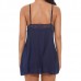 Women Sexy Sling Dress Sleeveless Hollow Lace Triangle Cup Sleepwear