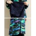 Ethnic Women Thick Long Sleeve Frog Button Printed Coat with Pockets