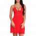 Women Sleeveless Sexy Deep V Soft Modal Sleepwear Sling Dress