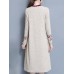 Elegant Embroidery Pockets Long Sleeve Mid-long Knitting Coats