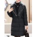 Winter Women Fur Collar Double Breasted Thicken Down Coats