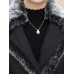 Winter Women Fur Collar Double Breasted Thicken Down Coats