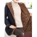 Casual Women Single Breasted Long Sleeve Fleece Lined Winter Warm Coat