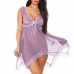 See Through Flounces Backless Nightdress Sexy Lingerie