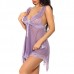 See Through Flounces Backless Nightdress Sexy Lingerie