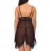 See Through Flounces Backless Nightdress Sexy Lingerie