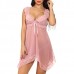 See Through Flounces Backless Nightdress Sexy Lingerie