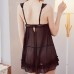 Sexy Women Lace See Through Seducing Backless Sleepwear Lingerie