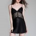 Simulation Silk Sling Sexy Back Women Lingerie Transparent Lace Sleepwear